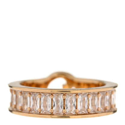 Gucci Brass Crystal Blondie Wide Ring S Light Gold 3 of 4