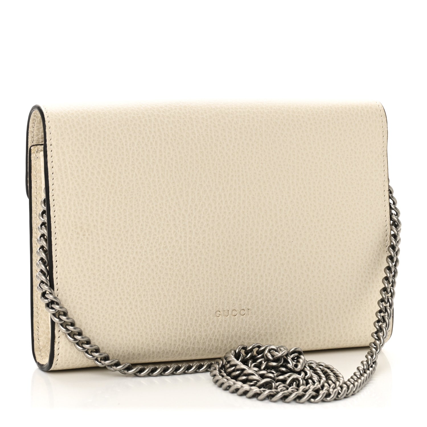 Gucci Dollar Calfskin Mini Dionysus Chain Wallet Mystic White 3 of 10