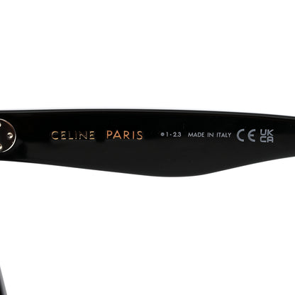 Celine Acetate Polarized Oversized Sunglasses CL4055IN Black 6 of 7