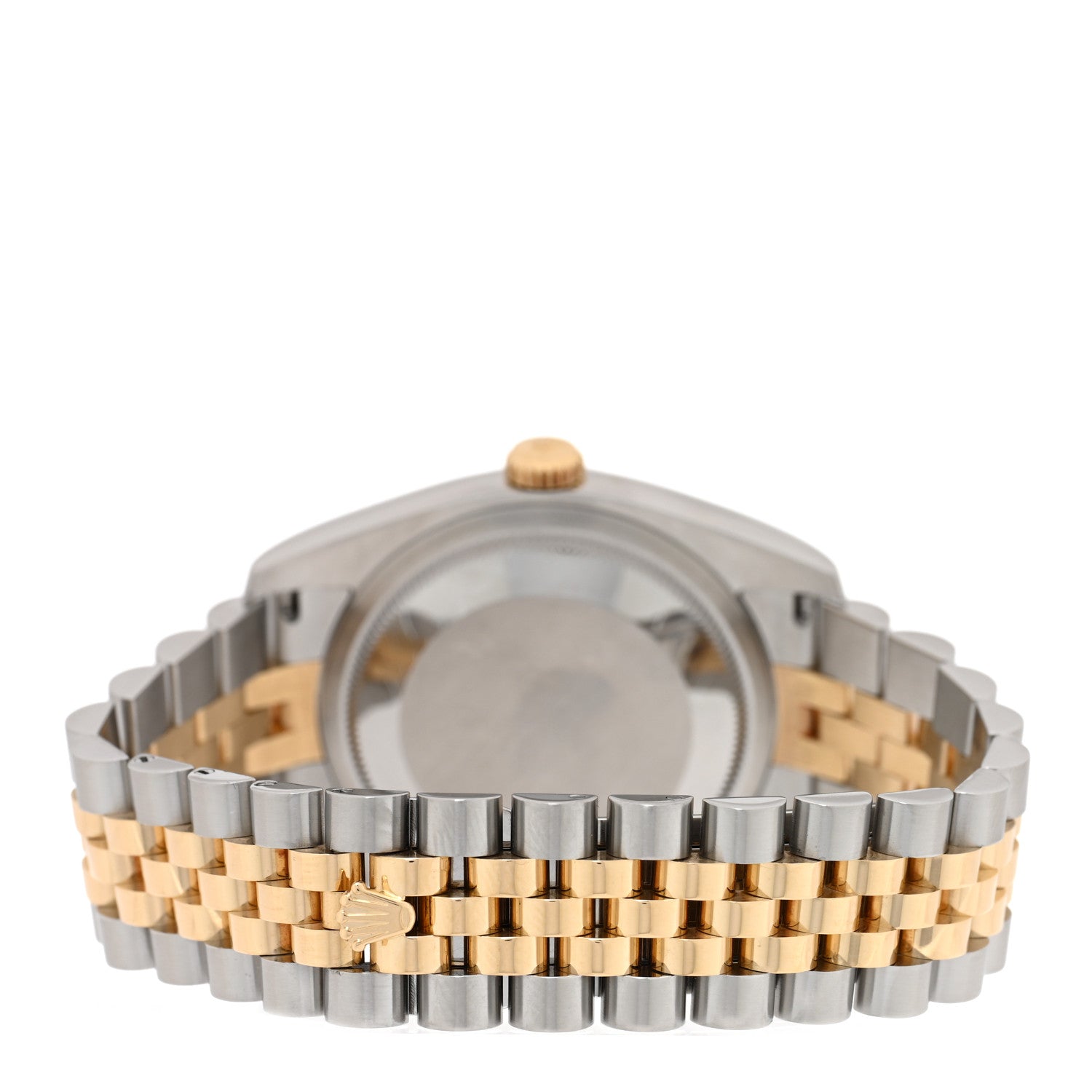 Rolex Stainless Steel 18K Yellow Gold 36mm Oyster Perpetual Datejust Watch Champagne Roman 116233 3 of 4