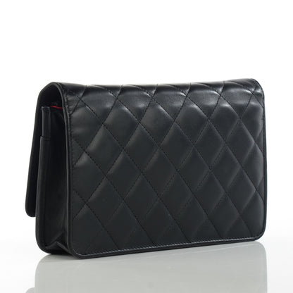 Chanel Calfskin Quilted Cambon Wallet On Chain WOC Black 3 of 8