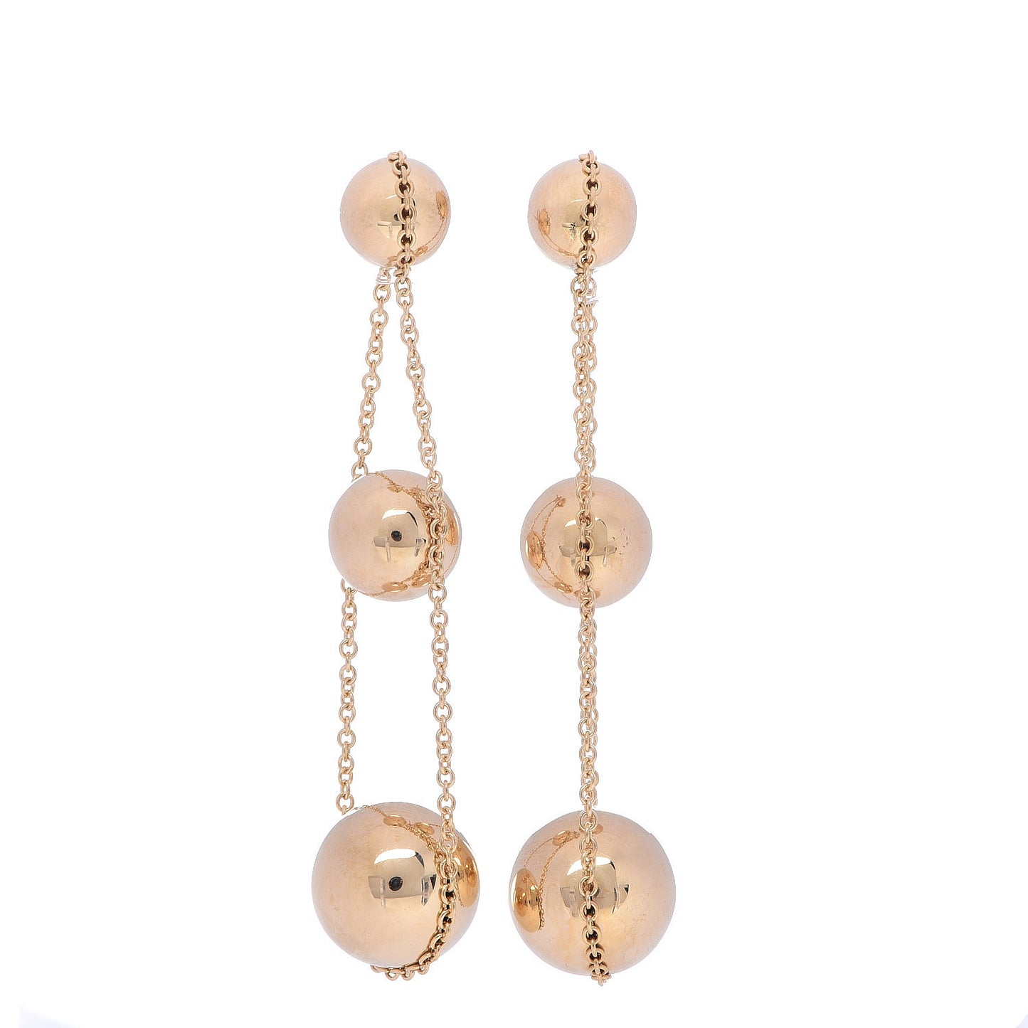 18K Yellow Gold HardWear Triple Drop Earrings