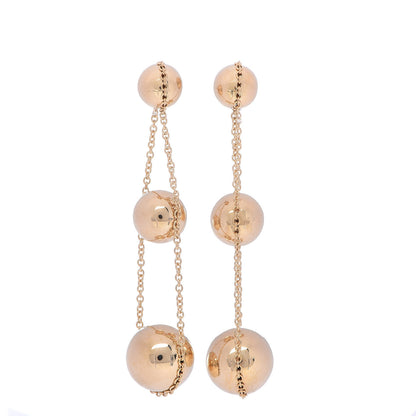 Tiffany 18K Yellow Gold HardWear Triple Drop Earrings 1 of 4