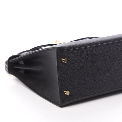 Hermes Epsom Kelly Sellier 28 Black 8 of 9
