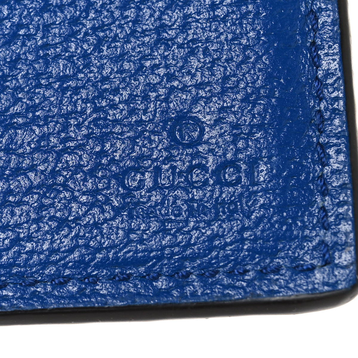 GG Supreme Monogram Soho Bi-Fold Wallet Beige New Acero Blue