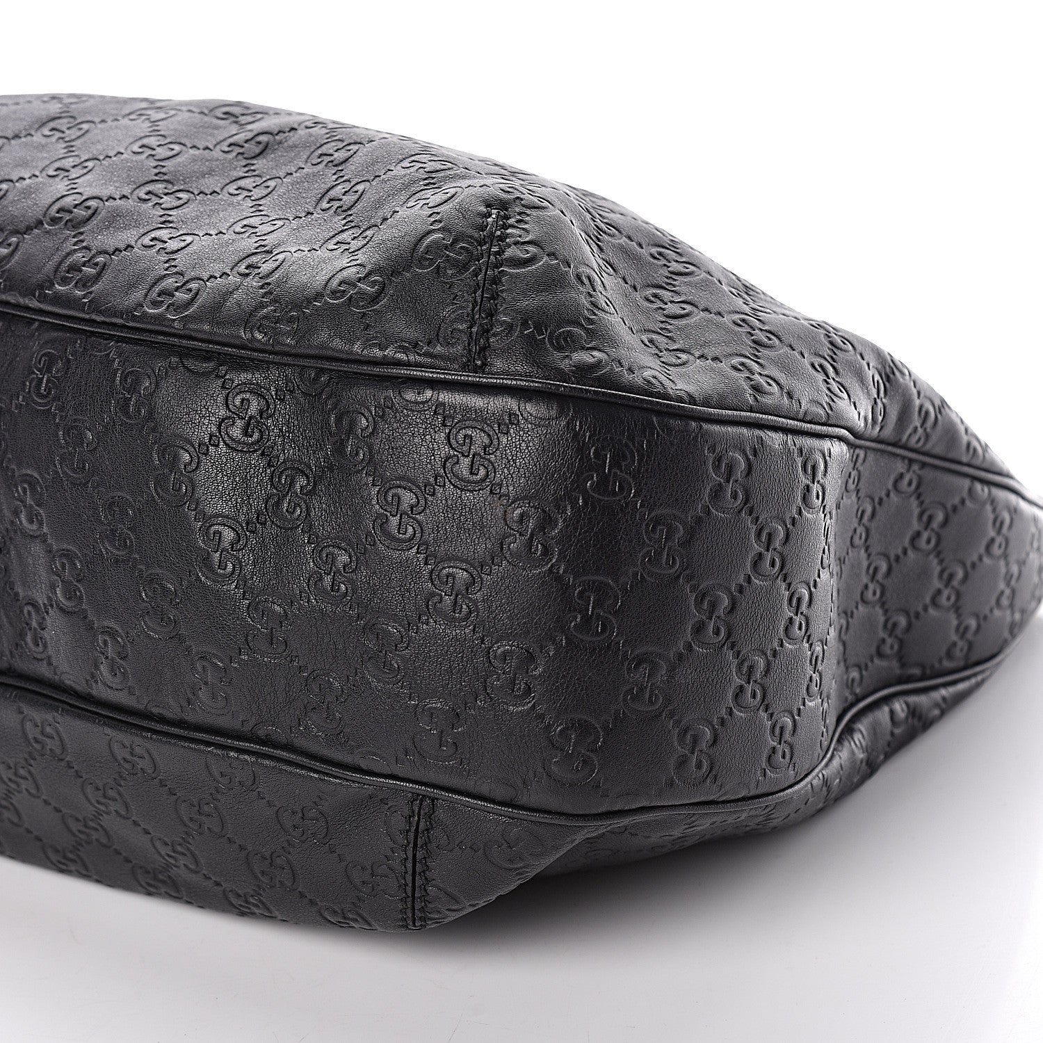 Gucci Guccissima Large New Ladies Web Hobo Black 10 of 10