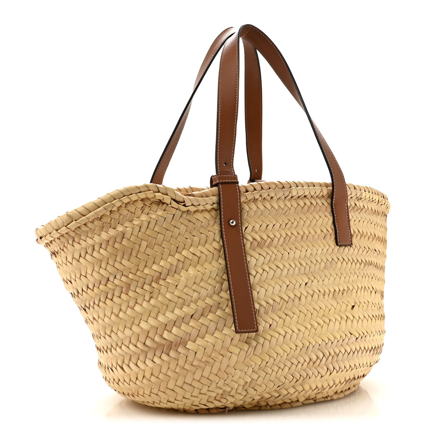 Raffia Large Basket Tote Bag Natural Tan