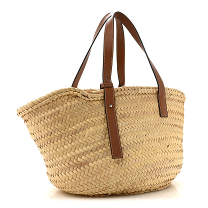 Loewe Raffia Large Basket Tote Bag Natural Tan 3 of 13