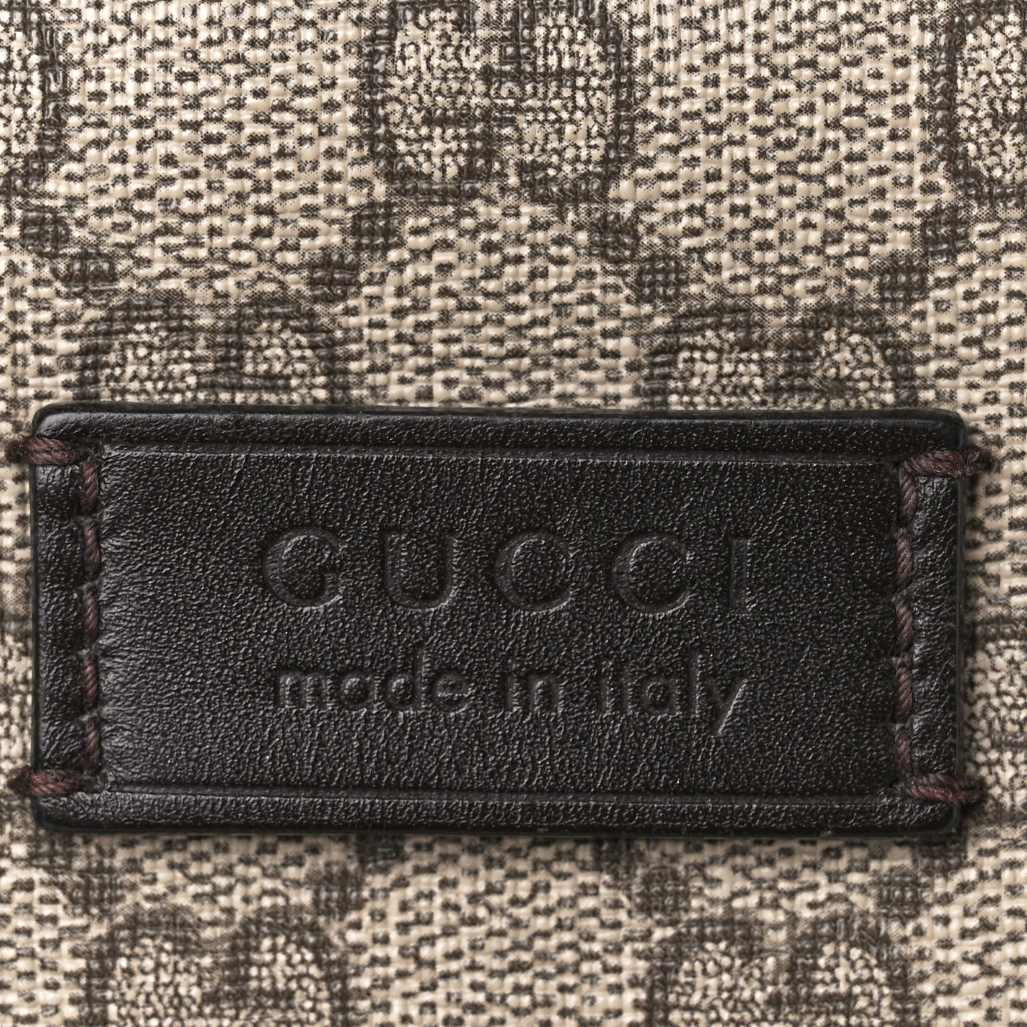 GG Supreme Monogram Flat Messenger Bag Black