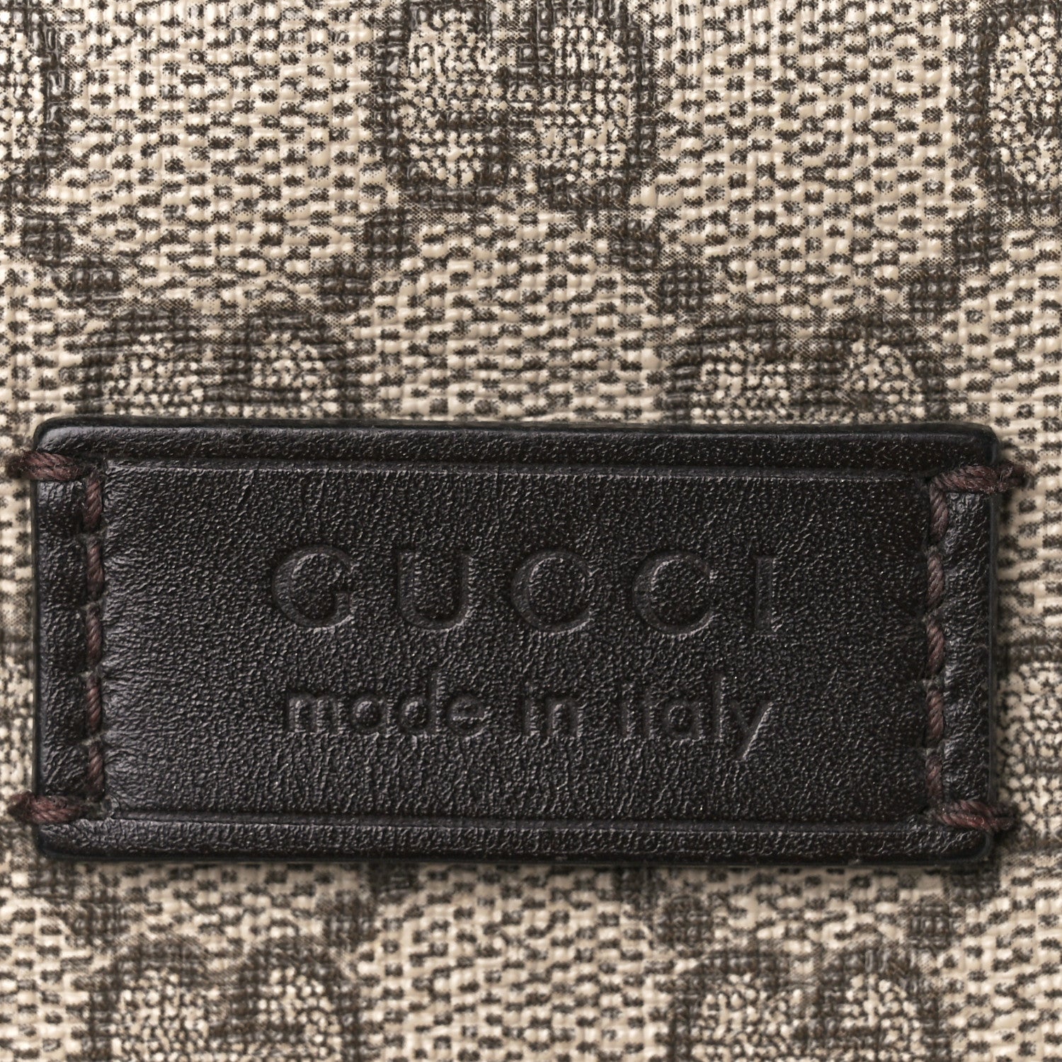 Gucci GG Supreme Monogram Flat Messenger Bag Black 9 of 13