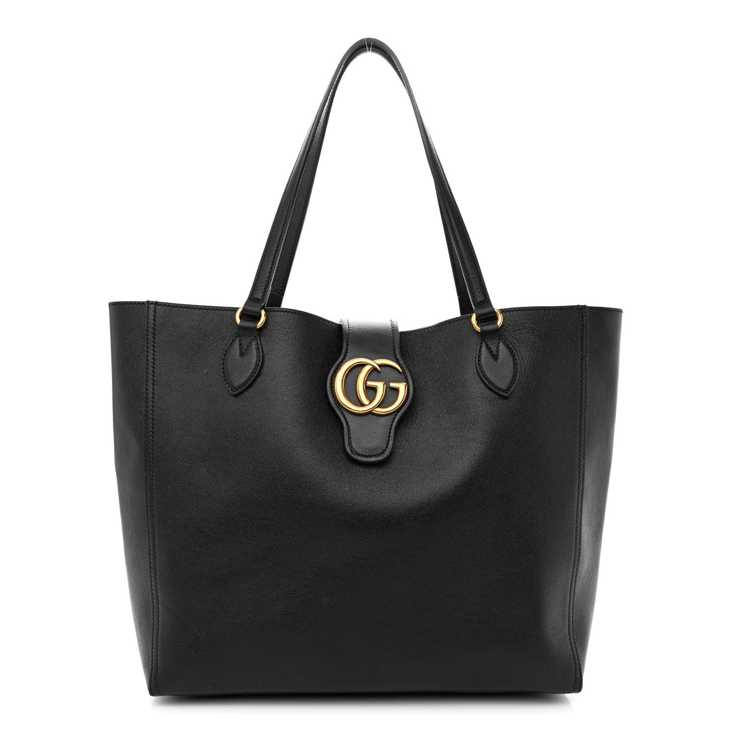Gucci New Sakai Calfskin Lux Medium Dahlia Tote Black 3 of 12