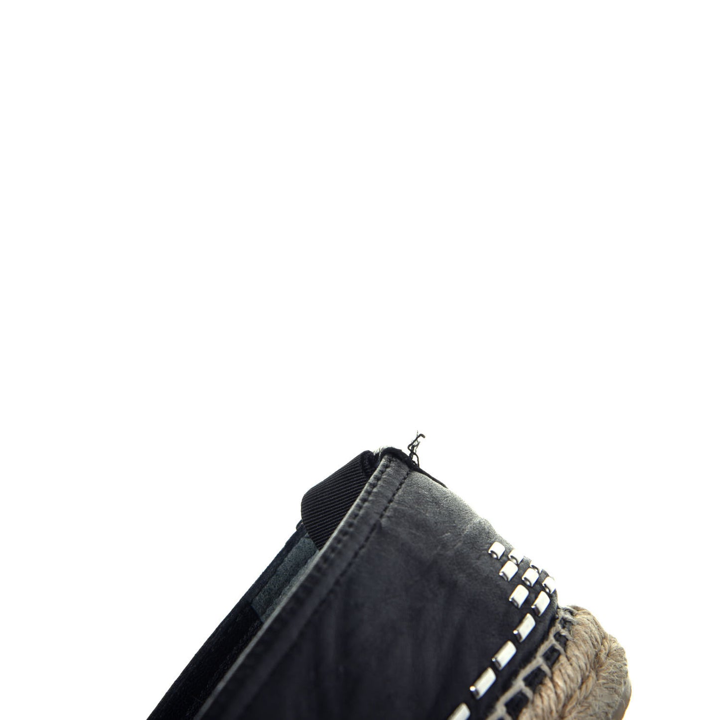 Nappa Studded Espadrilles 36.5 Black