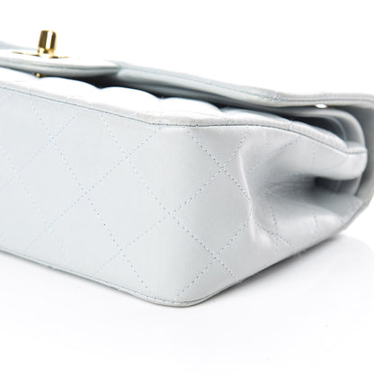 Chanel Lambskin Quilted Small Double Flap Light Blue 6 of 22