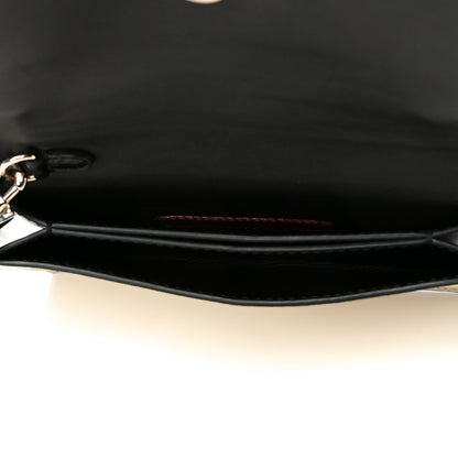 Valentino Garavani Nappa Small Rockstud Wristlet Clutch Light Ivory Black 7 of 10