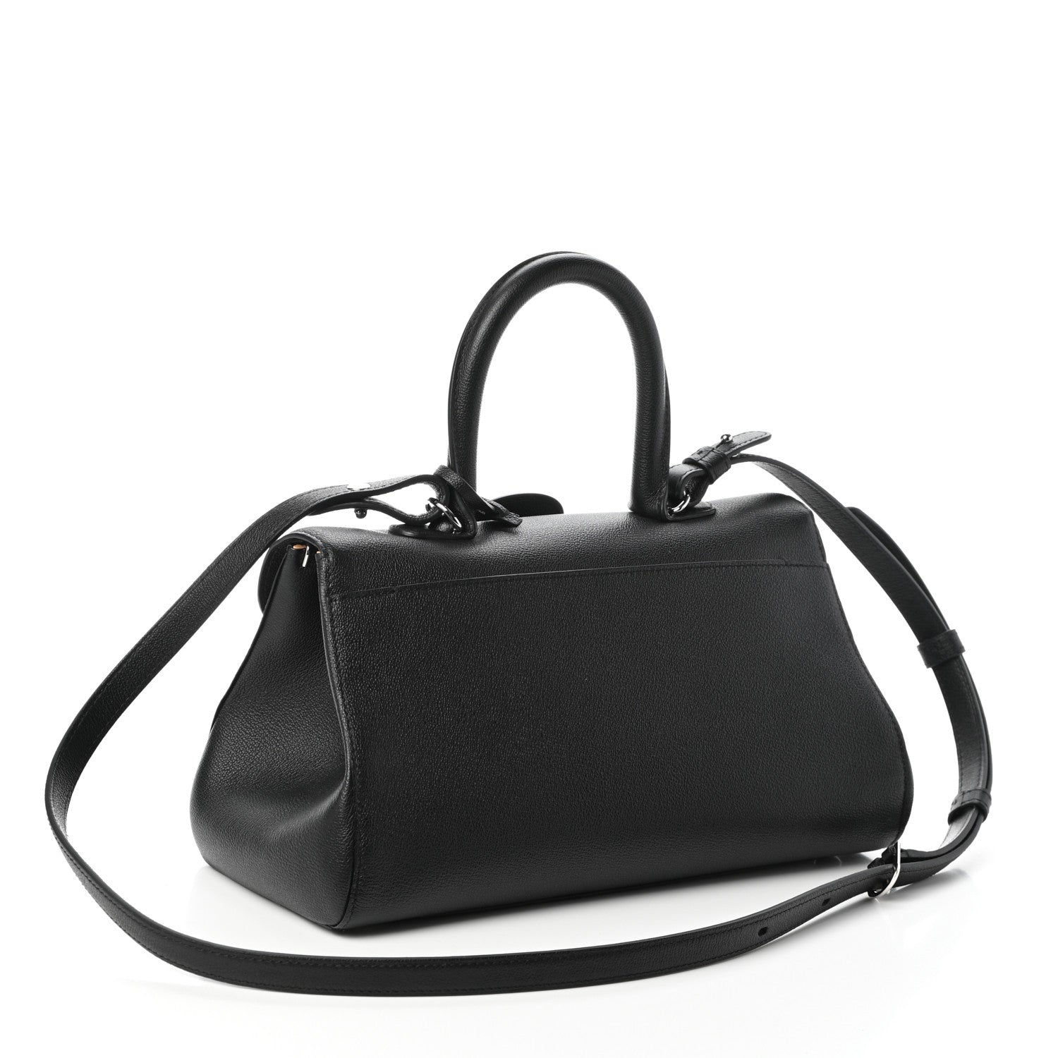 Delvaux Calfskin Mini Brillant East West Satchel Black 3 of 9