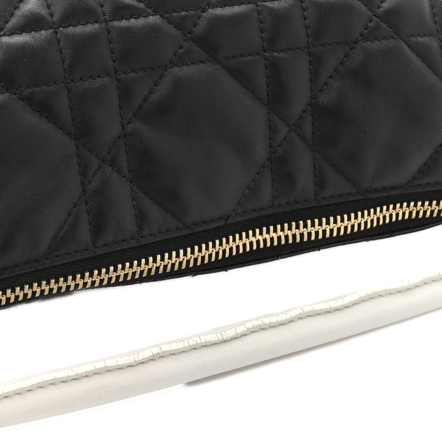 Christian Dior Lambskin Cannage Medium Dior Vibe Hobo Bag Black 11 of 11