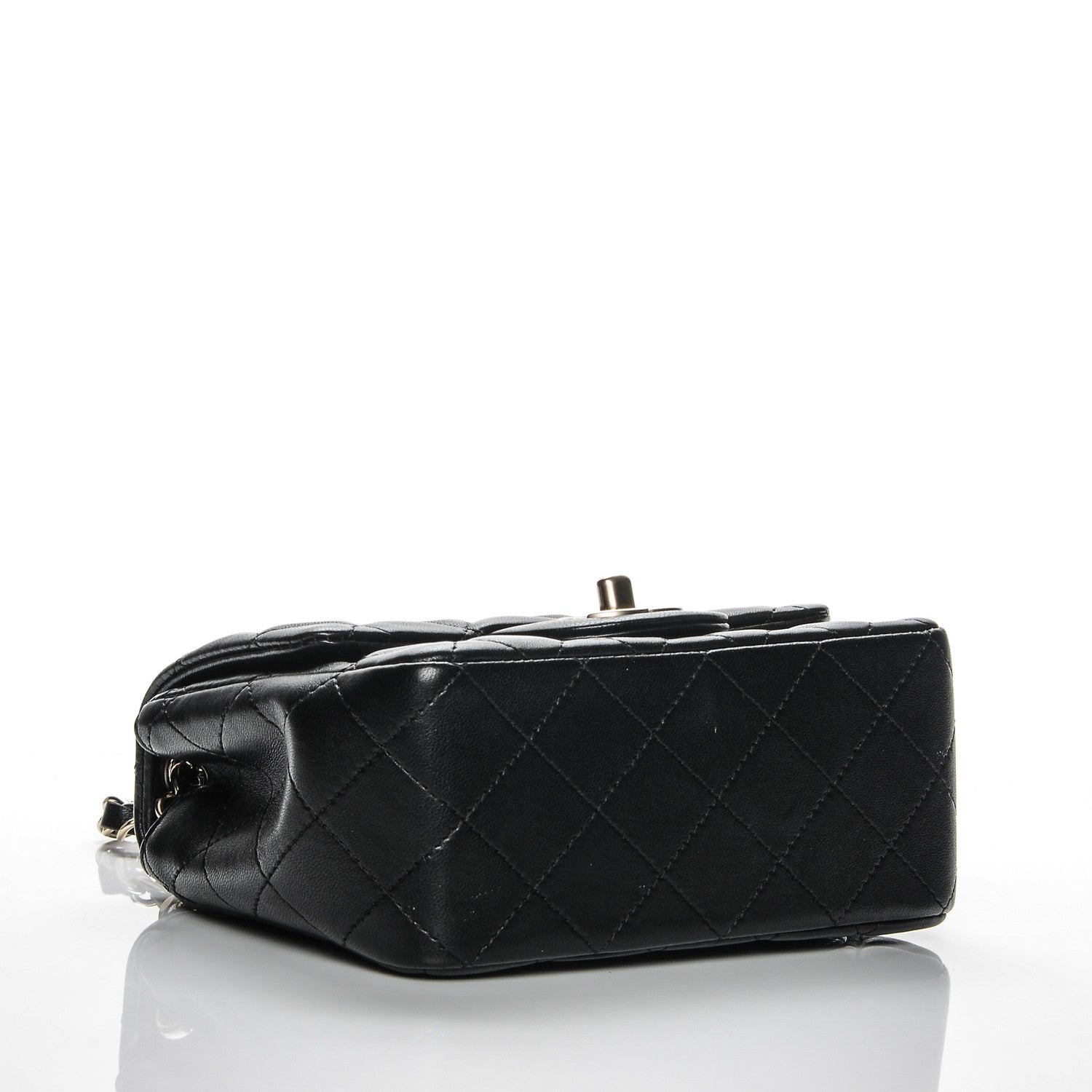 Chanel Lambskin Quilted Mini Square Flap Black 4 of 8