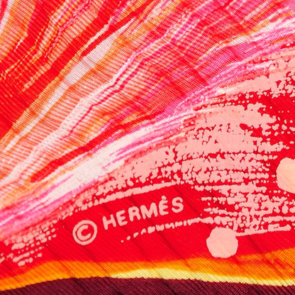 Hermes Silk Feux Du Ciel Plisse Scarf 90 4 of 7