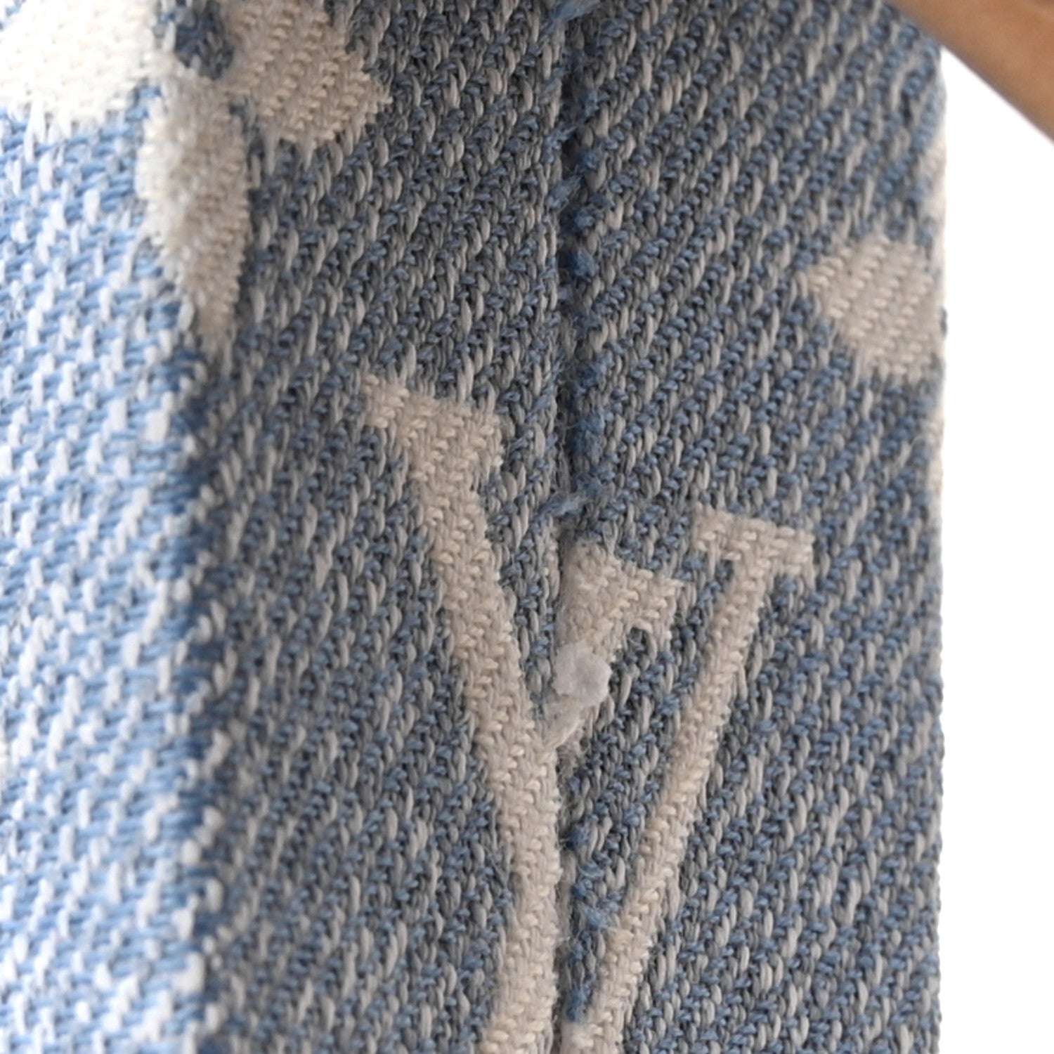 Louis Vuitton Monogram Jacquard Denim Platform Sandals 36 Blue 10 of 12