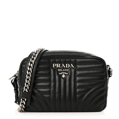 Prada Soft Calfskin Diagramme Camera Bag Black 1 of 10