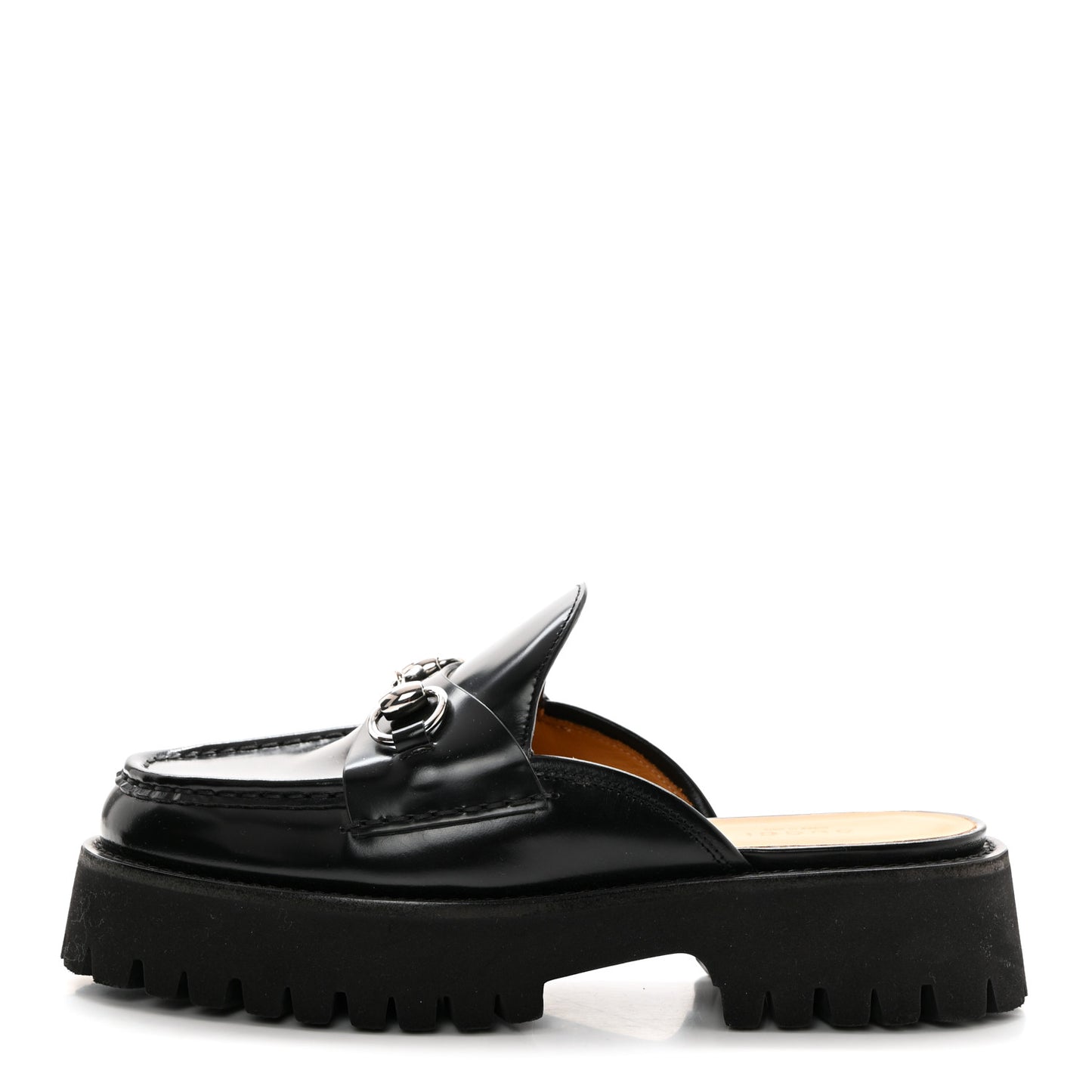 Magnum Calfskin Womens Horsebit Platform Mules 37 Black