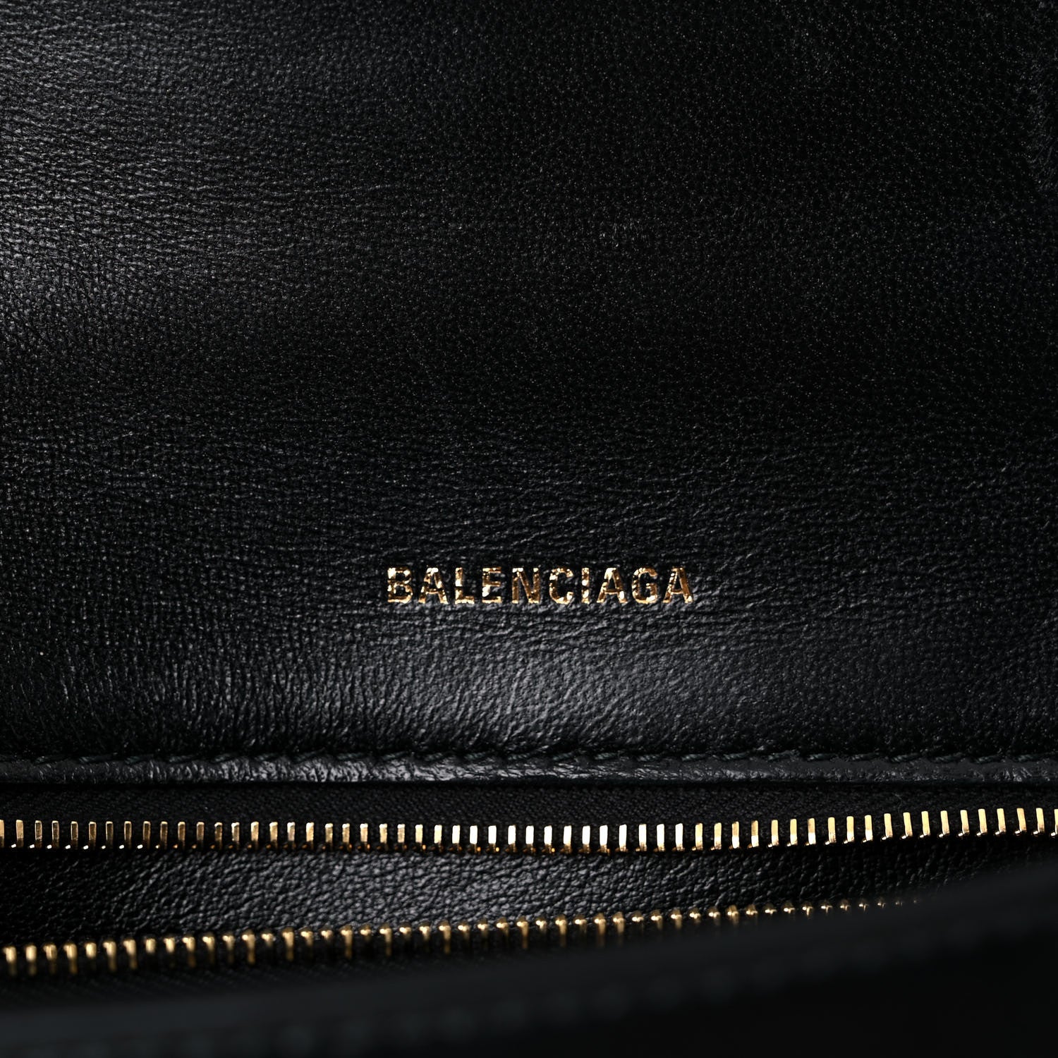 Balenciaga Shiny Box Calfskin Small Hourglass Top Handle Bag Black 6 of 19