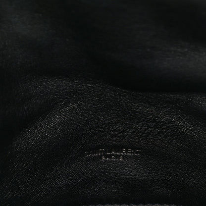 Saint Laurent Lambskin Quilted Small Loulou Puffer Monogram Chain Satchel Black 6 of 9