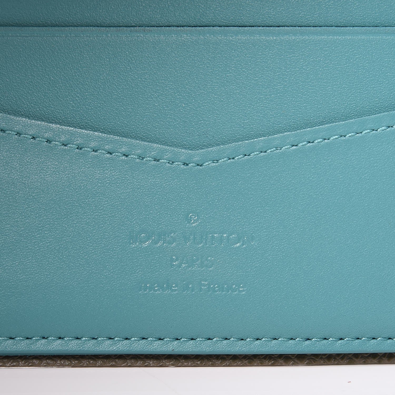 Louis Vuitton Monogram Outdoor Slender Wallet Pacific Blue 6 of 8