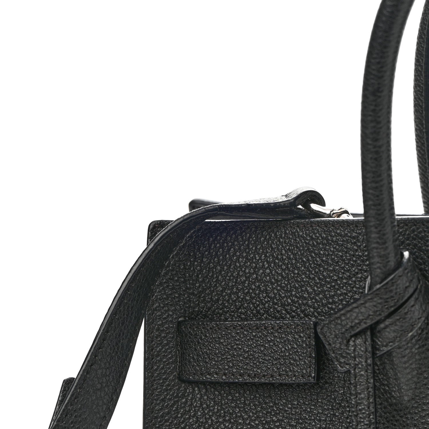 Saint Laurent Grained Calfskin Baby Sac De Jour Black 10 of 11