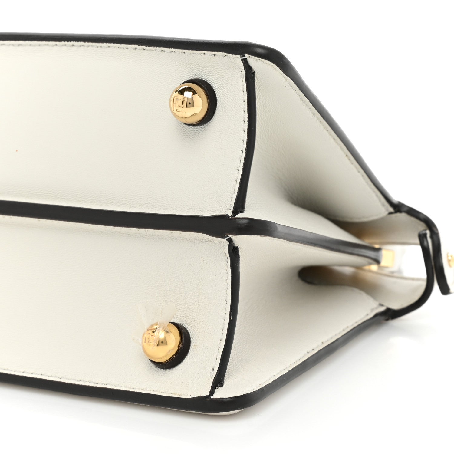 Fendi Shiny Nappa Petite Peekaboo I SEE U Satchel White 8 of 13