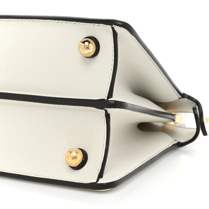 Fendi Shiny Nappa Petite Peekaboo I SEE U Satchel White 8 of 13