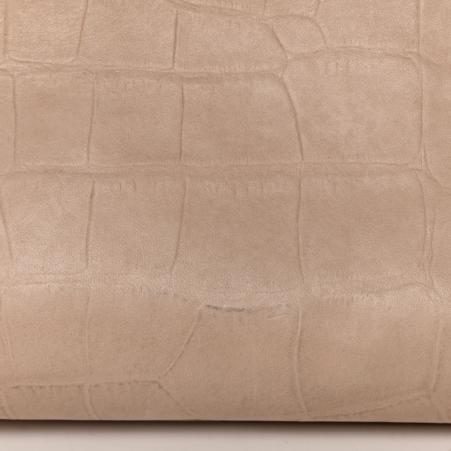 Jimmy Choo Crocodile Embossed Calfskin Riley Tote Beige 20 of 22