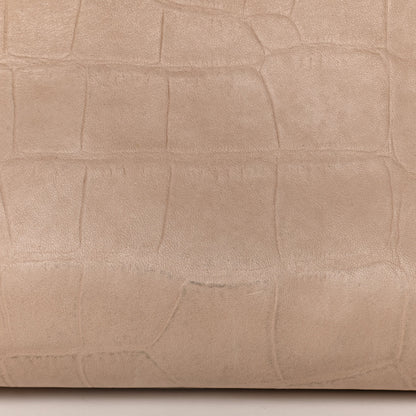 Jimmy Choo Crocodile Embossed Calfskin Riley Tote Beige 20 of 22