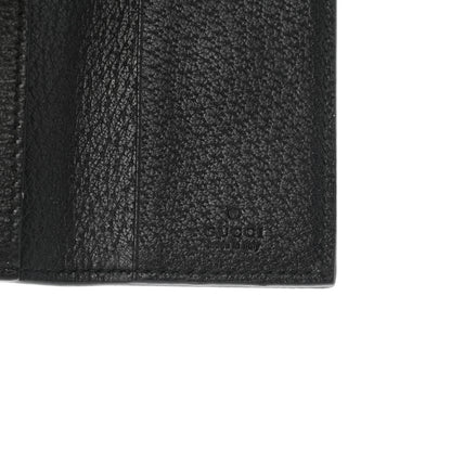 Gucci Calfskin Boar Effect GG Marmont 6 Key Holder Black 7 of 9