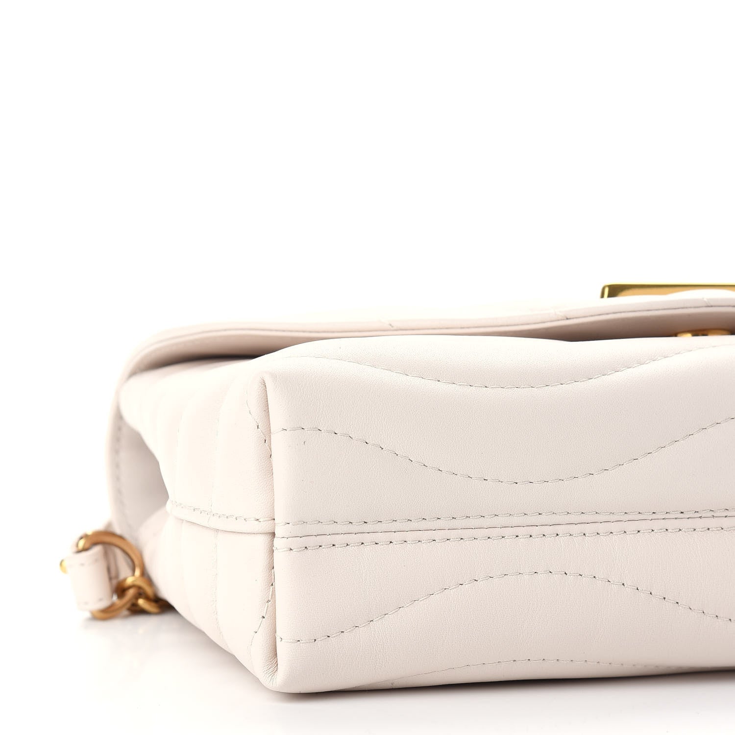Louis Vuitton Calfskin LV New Wave Chain Bag Ivory 7 of 8