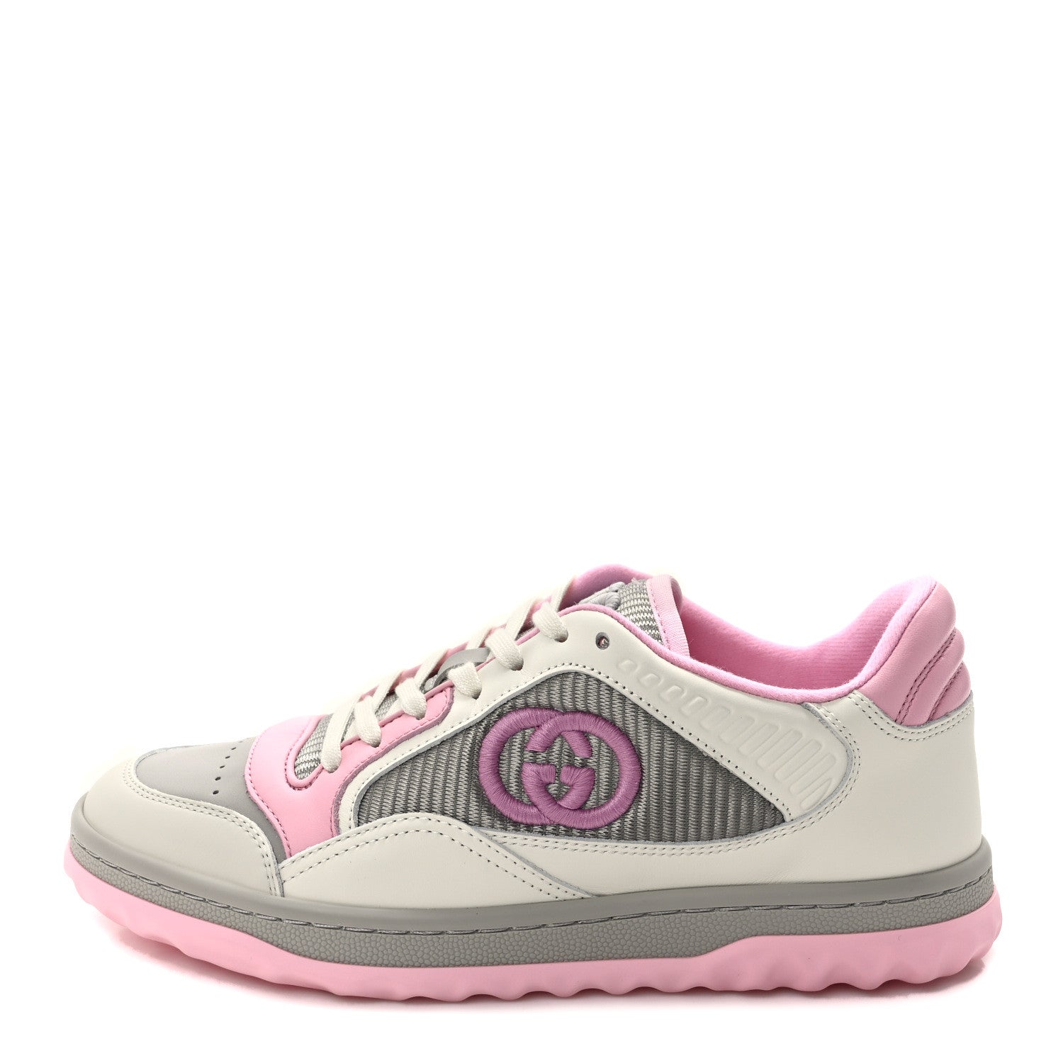 Gucci Dali Soft Calfskin Womens Mac80 Sneakers 36 Off White Grey Sky Light Rose 1 of 8