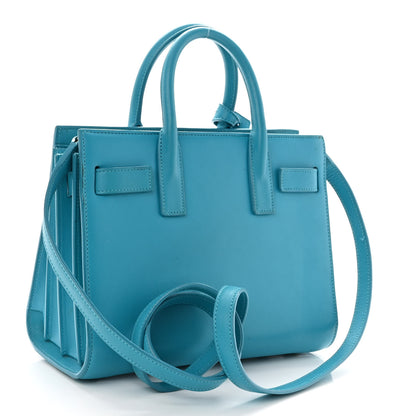 Saint Laurent Calfskin Nano Sac De Jour Turquoise 3 of 14