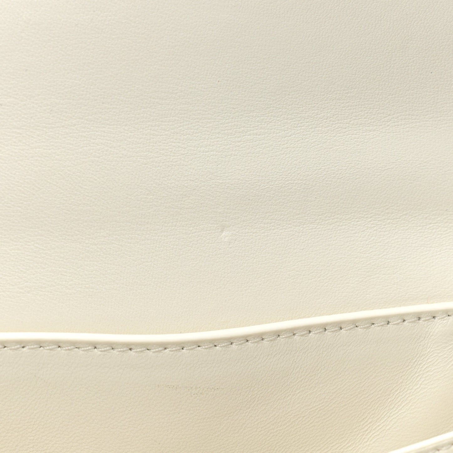 Calfskin Mount Envelope Bag White