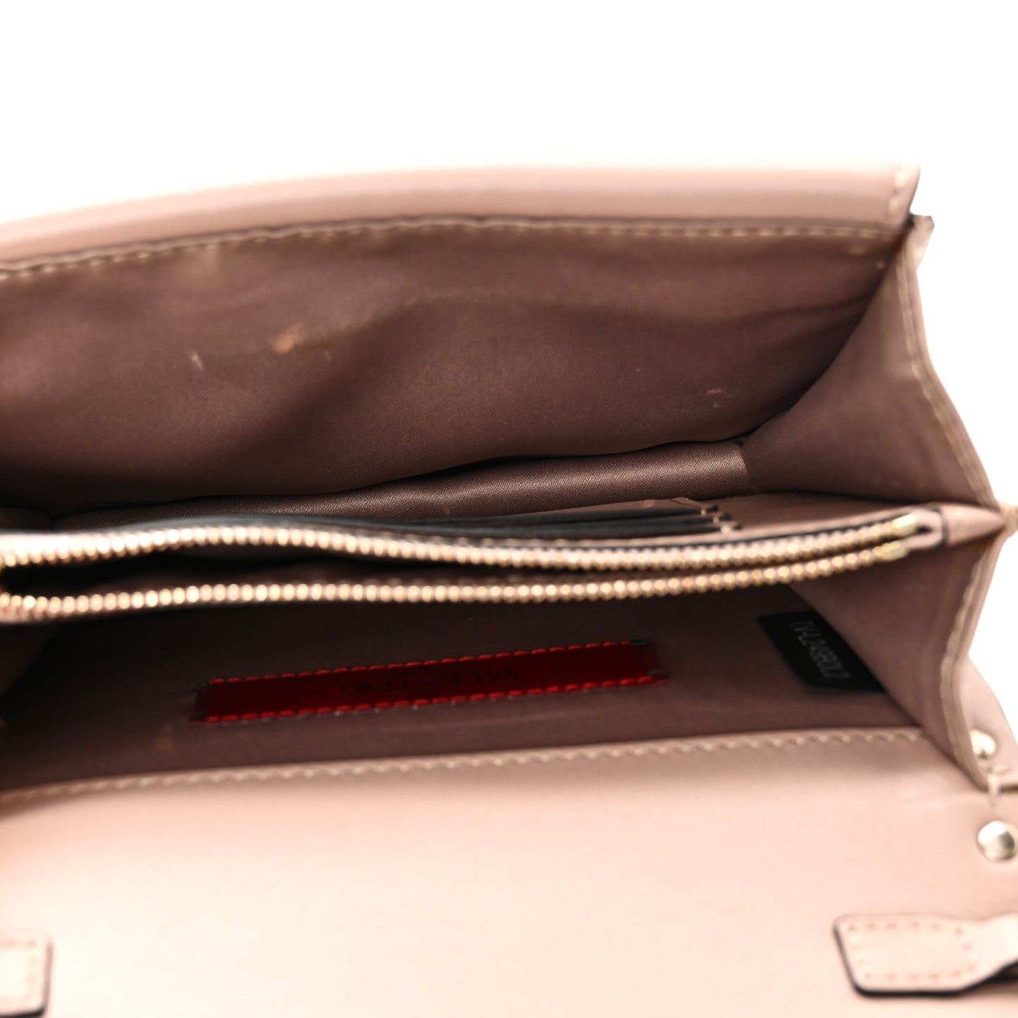 Vitello Rockstud Wallet on Chain Poudre