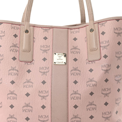 MCM Visetos Medium Liz Reversible Shopper Tote Soft Pink 12 of 21