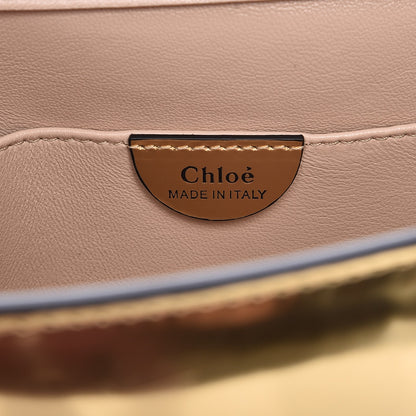 Chloe Metallic Calfskin Small Elsie Shoulder Bag Gold 7 of 8