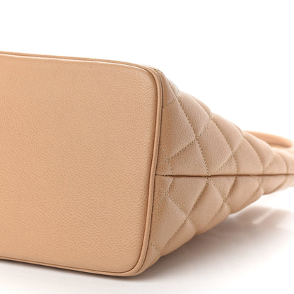 Chanel Caviar Quilted Medallion Tote Beige 9 of 9