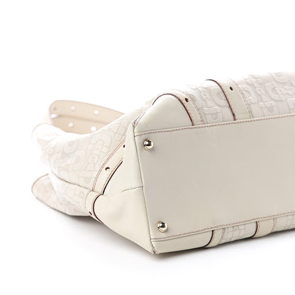 Gucci Calfskin Horsebit Embossed Large Glam Shoulder Bag White 7 of 8
