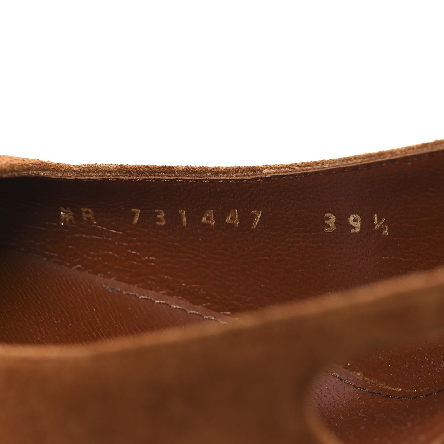 Suede Blade 105 Slingback Pumps 39.5 Brown