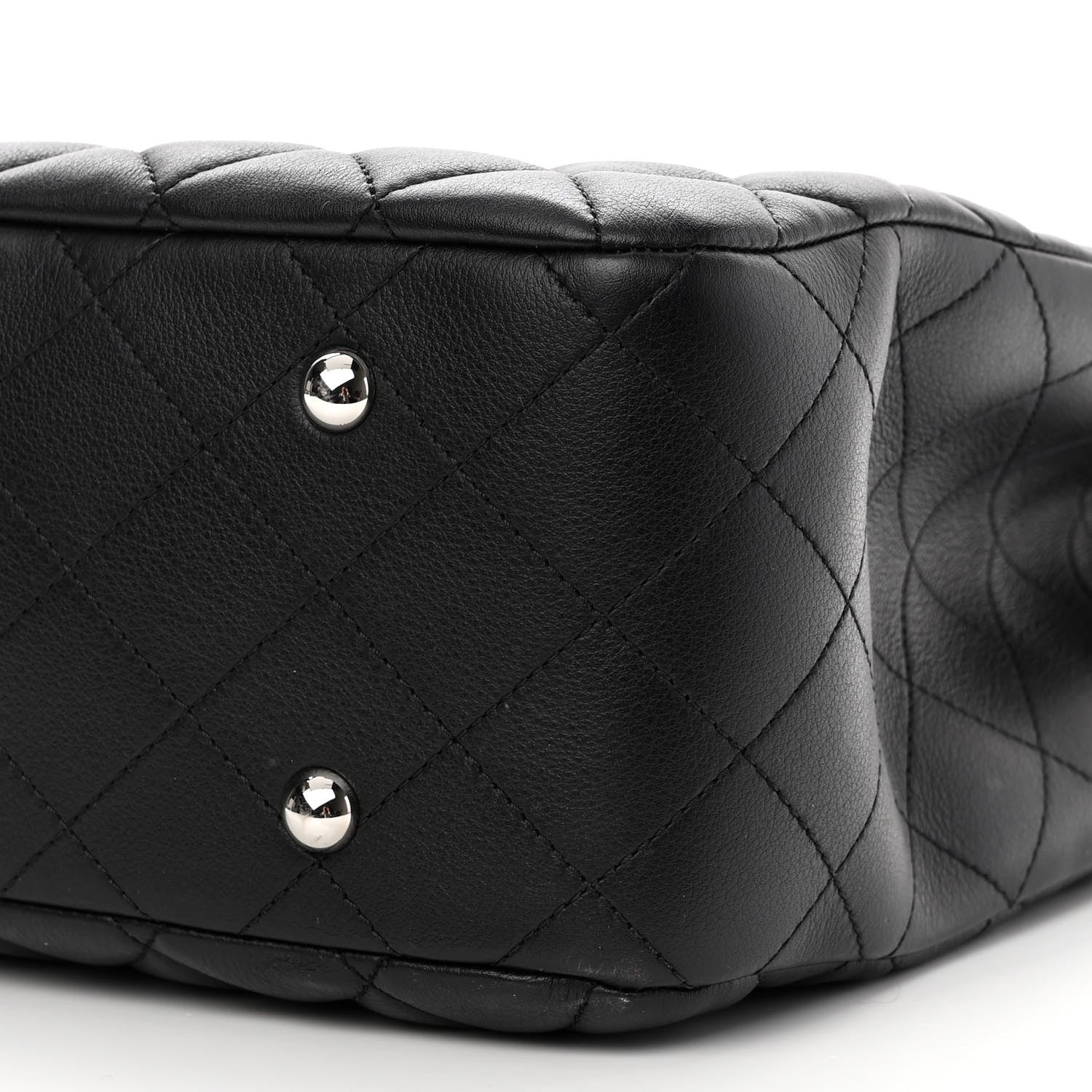 Chanel Calfskin Quilted Large Classic Shopping Tote Black 10 of 10