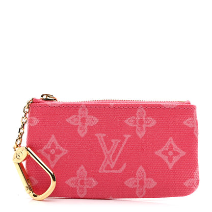 Louis Vuitton Monogram Origine Lin Key Pouch Rose Ruban 1 of 7