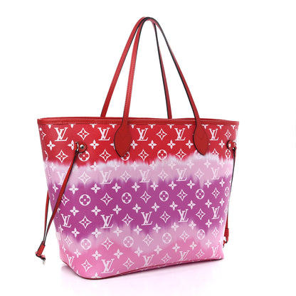 Louis Vuitton Monogram Escale Neverfull MM Rouge 4 of 15