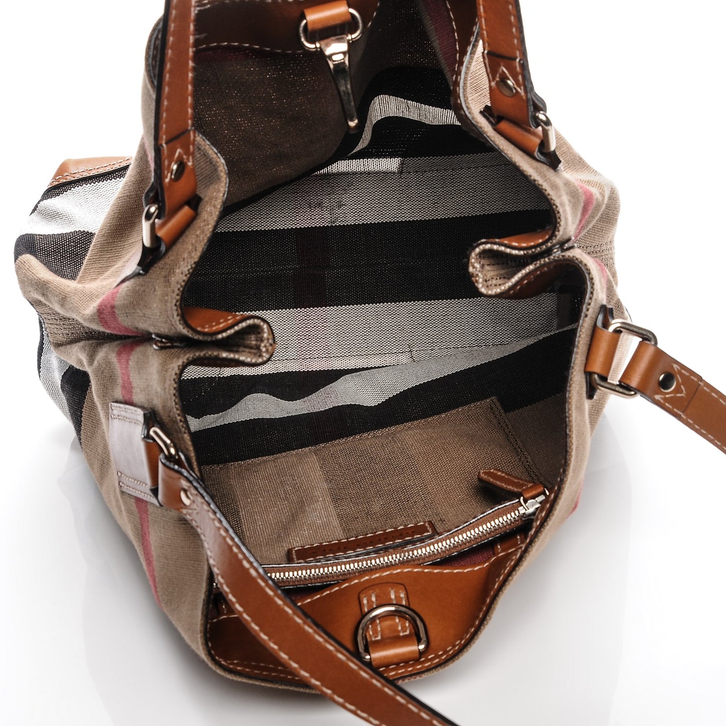 Canvas Mega Check Medium Maidstone Saddle Brown