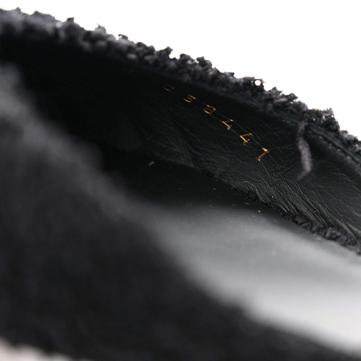 Chanel Tweed Patent Cap Toe Ballerina Flats 37.5 Black 9 of 11