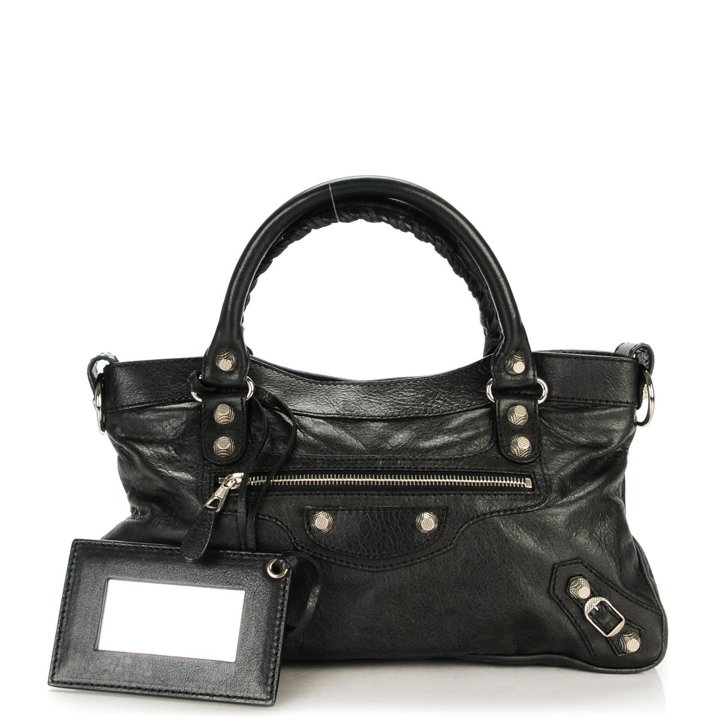 Agneau Giant 12 Silver Hardware First Black